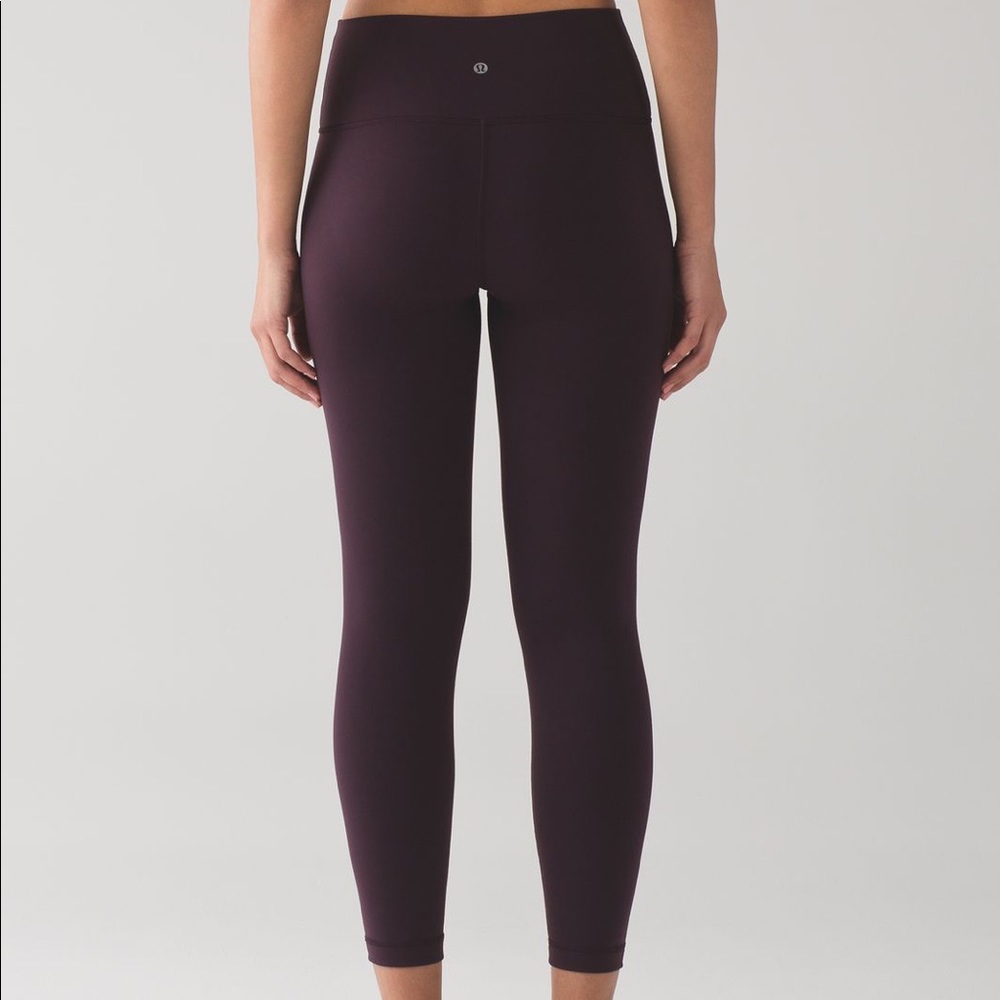 Lululemon high times pant black cherry size 2